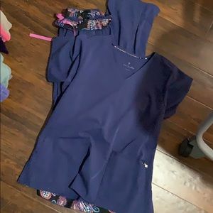 navy scrubs vera bradley